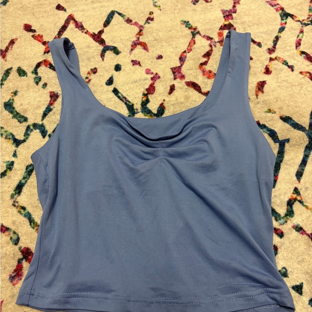 Blue Sleeveless Top